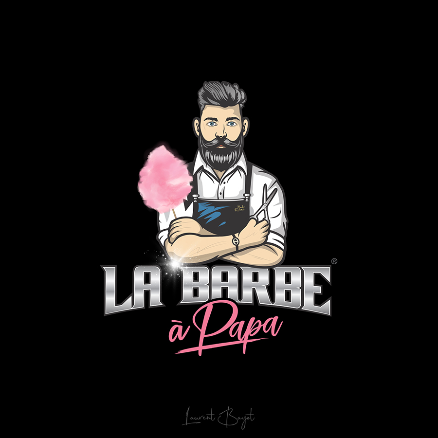 logo cartoon barber